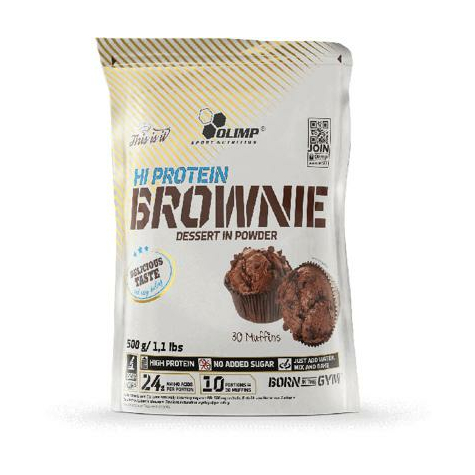 Olimp Hi Protein Brownie, 500 G Bag, Chocolate