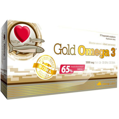 Olimp Gold Omega 3, 65%, 60 Kapszula