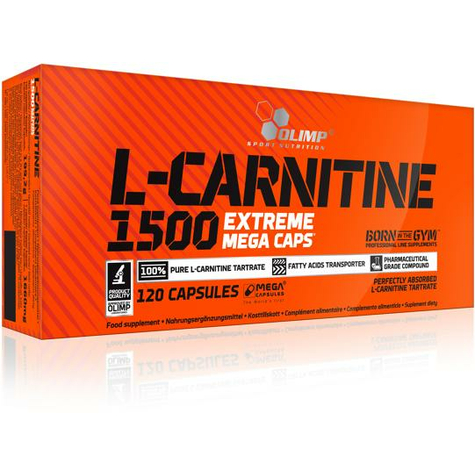 Olimp L-Carnitine 1500 Extreme Mega Caps, 120 Capsules