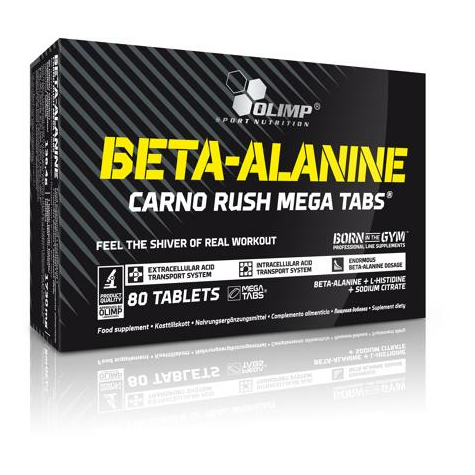 Olimp Béta-Alanin Carno Rush Mega Tabs, 80 Tabletta