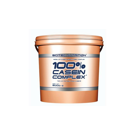 Scitec Nutrition 100% Casein Complex, 5000 G Bucket, Belgian Chocolate