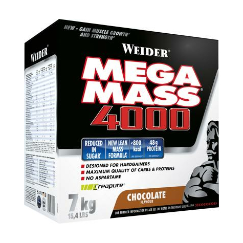 Joe Weider Mega Mass 4000, 7000 G Kartondobozban