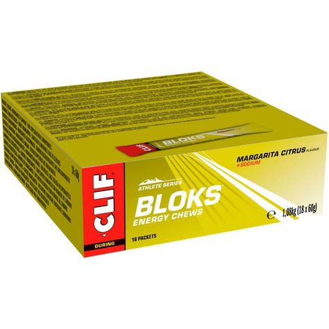 Clif Bloks Energy Chews Chewy Candy, 18 X 60 G Bag