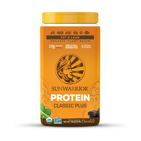 Sunwarrior Classic Plus Protein, 750g Konzerv -Bio-
