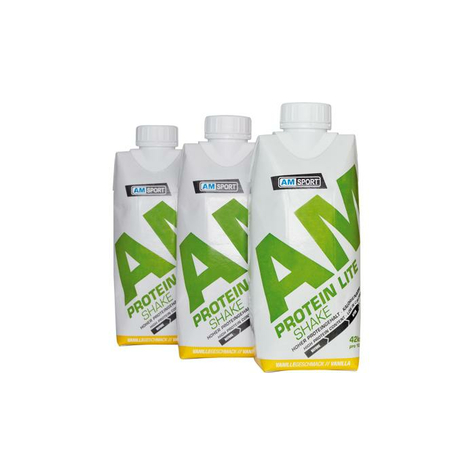 Amsport Protein Lite Shake, 12 X 330 Ml-Es Italos Kartondobozban