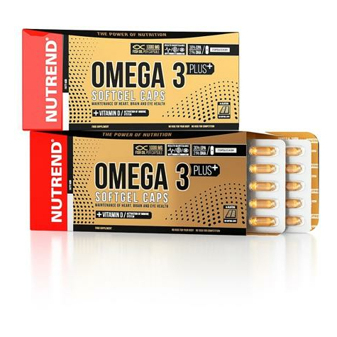 Nutrend Omega 3 Plus Softgel Caps, 120 Capsules