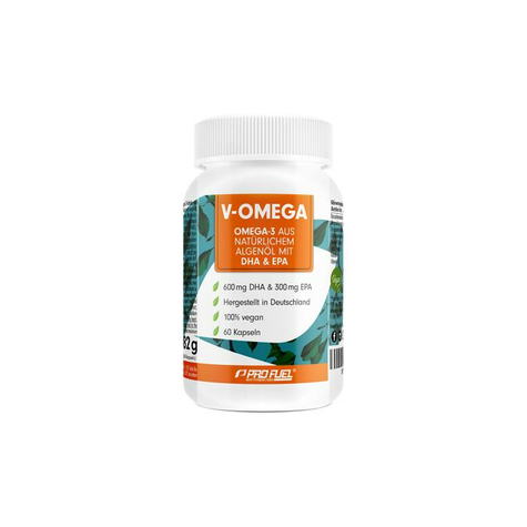 Profuel V-Omega, Omega-3, Epa & Dha Algae Capsules, 60 Capsules Dose