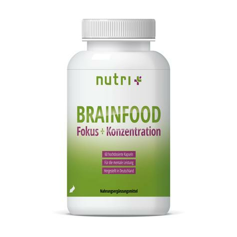 Nutri+ Orthomolecular Brainfood, 60 Capsules