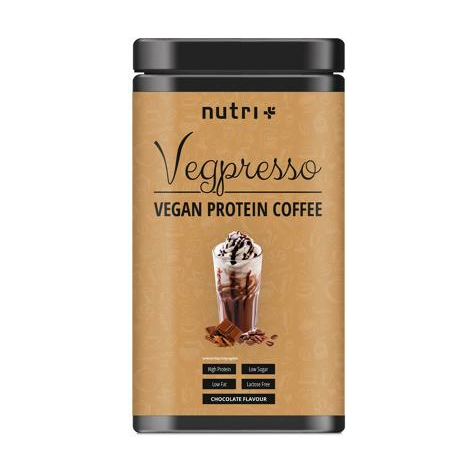 Nutri+ Vegpresso Vegán Fehérje Kávé, 840 G-Os Konzervdobozban