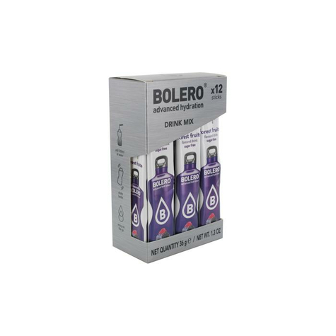 Bolero Drink Sticks Italpor, 12 X 3 G-Os Tasakok