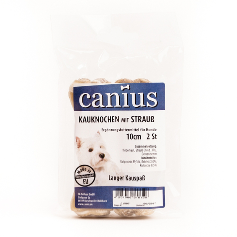Canius Snackek,Can.Chew.Ostrich 10cm 2er