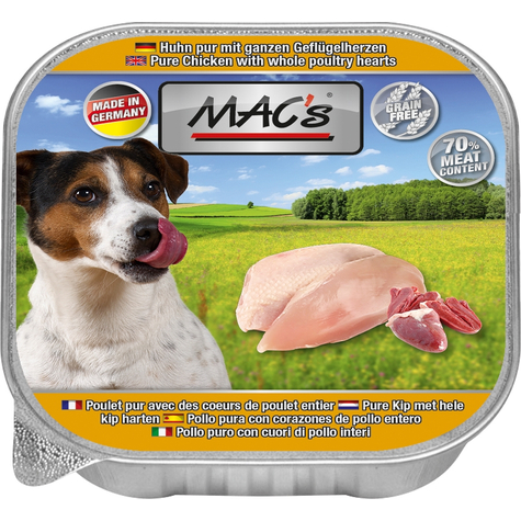 Mac,Macs Kutya Csirke Pur+Gflhz. 150 Gramm