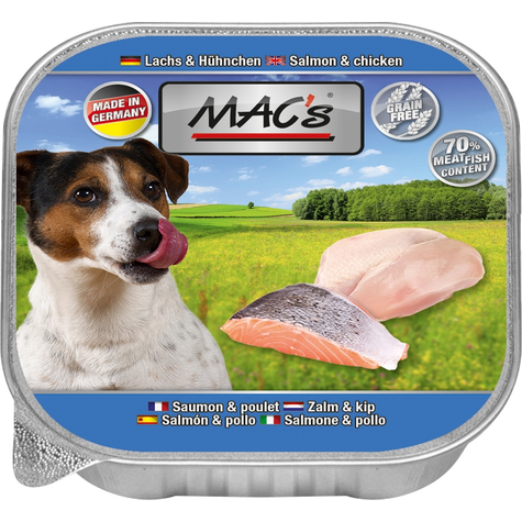 Mac's,Macs Dog Lazac+Csirke 150g
