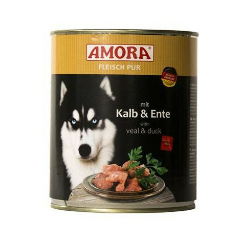 Amora,Amora Dog Pur Borjú+Kacsa 800gd