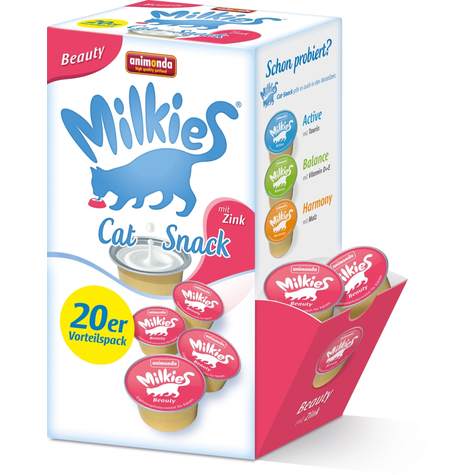 Animonda Cat Snacks,Ani Milkie Beauty+Zinc 20x15g