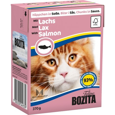 Bozita,Bz Cat Häpp.Sauce Lazac 370gt