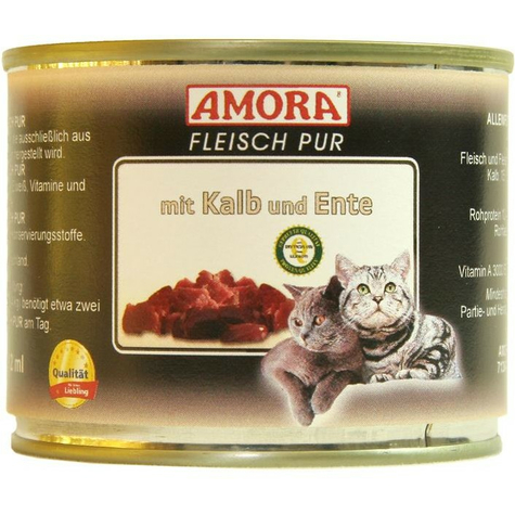 Amora,Amora Cat Pur Borjú+Kacsa 200gd