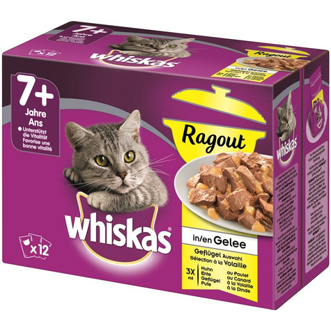 Whiskas,Whi.7+ Rongy. Gefl.Gelee 24x85gp