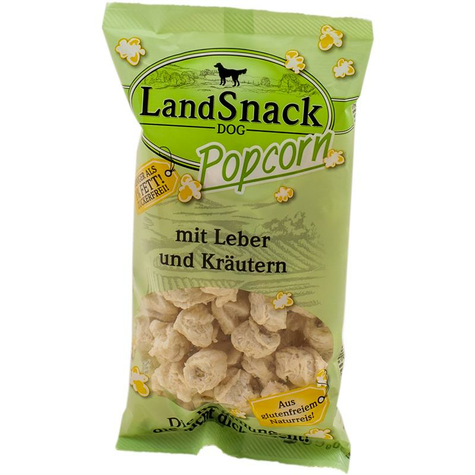 Landfleisch Popcorn,Lasnack Popcorn Máj+Krau 30g