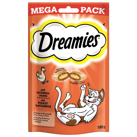 Dreamies,Dreamies Csirke Mega Csomag 180g