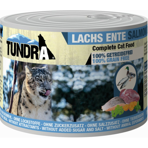 Tundra,Tundra Macska Lazac+Kacsa 200gd
