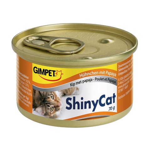 Gimpet,Gimp.Shinycat Csirke+Papaya 70gd