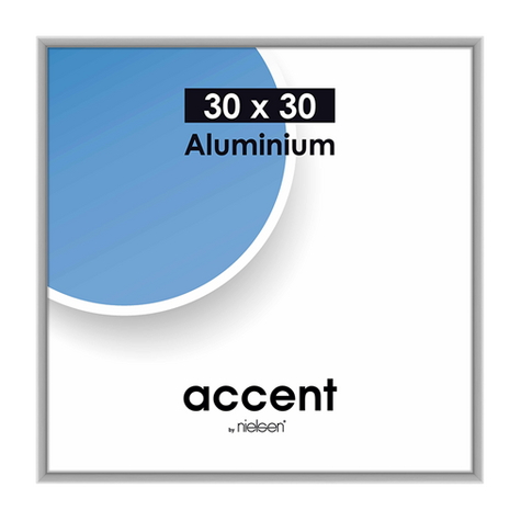 Nielsen Accent 30x30 Alumínium Ezüst Matt 54124