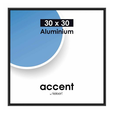 Nielsen Accent 30x30 Alumínium Fekete Matt 54126