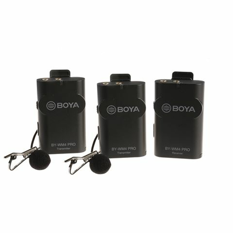 Boya 2,4 Ghz Dual Lavalier Mikrofon Vezeték Nélküli By-Wm4 Pro-K2