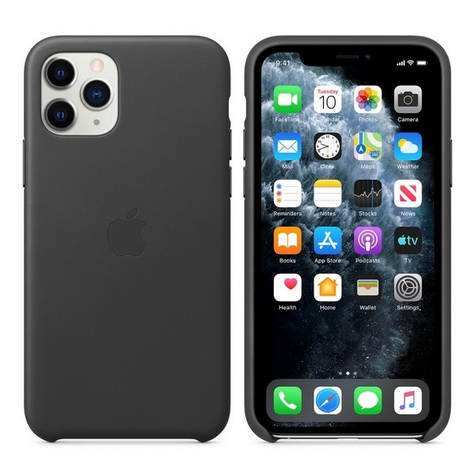 Apple Mwye2zm A Iphone 11 Pro Eredeti Bőr Védő Fekete Tok Borító Borító