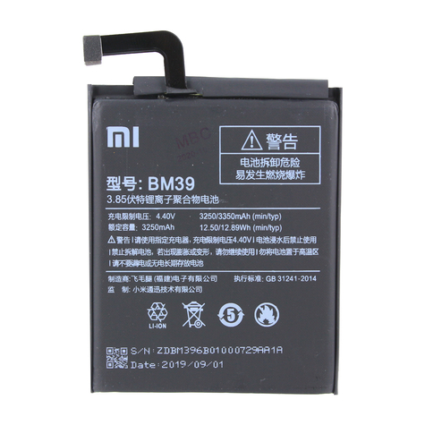 Xiaomi Bm39 Xiaomi Mi 6 3250mah Akkumulátor Eredeti