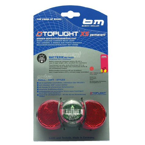 Akkumulátoros Lámpa B&M D-Toplight Xs
