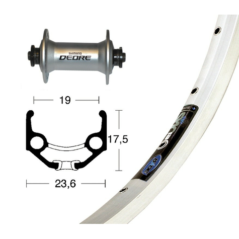 V-Kerék 28x1.75deore Silb.Ssp 36l