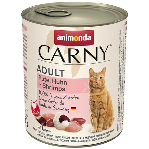 Animonda Cat Dose Carny Adult Pulyka, Csirke + Garnélarák 800g