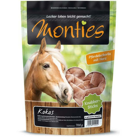 Allco Monties Horse Snack Kókuszrudacskák - Préselt 700g