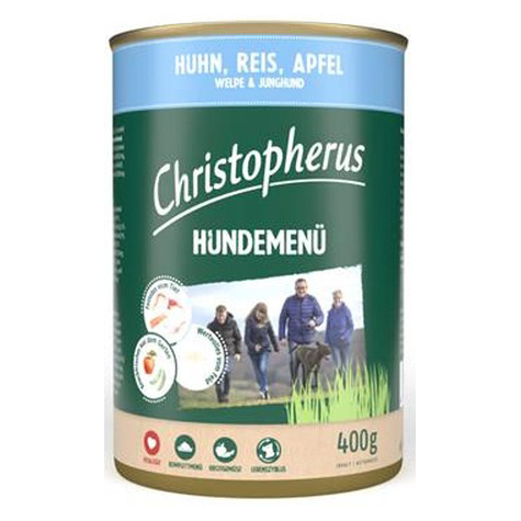 Christopherus Dog Menu -Junior - With Chicken, Rice, Apple 4