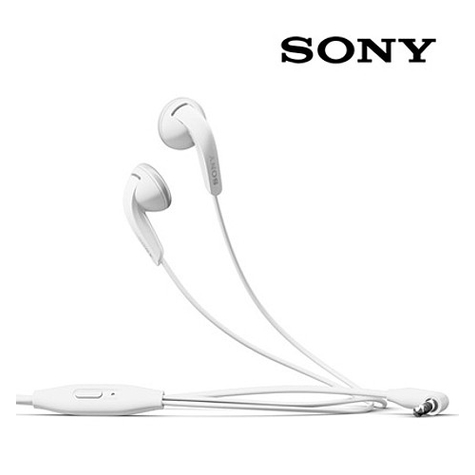 Sonyericsson Mh410c Sztereó Headset 3;5mm-Es Csatlakozó Fehér Kihangosító Gomb A Fülben