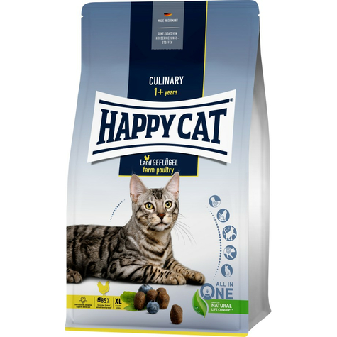 Happy Cat Kulináris Felnőtt Szárazföldi Baromfi 1,3 Kg