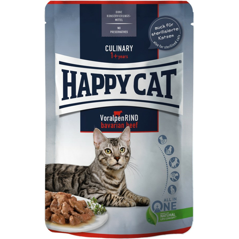 Happy Cat Tasak Kulináris Elő-Alpesi Marhahús 85g