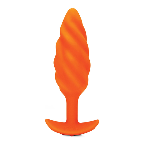 B-Vibe Swirl Textúra Dugó Narancs