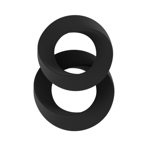 Péniszgyűrűk : No.24 - Péniszgyűrű Készlet - Fekete