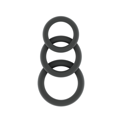 Péniszgyűrűk : No.25 - Péniszgyűrű Szett - Szürke