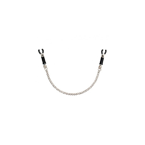 Nipple Clamps : Silver Nipple Clamps With Chain