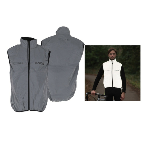 Proviz Reflect360+ Bike Vest Men Full Reflective/Grey Gr. Xl