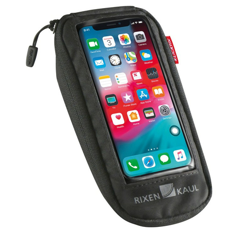 Telefon Táska Comfort S Klickfix Adapterrel Átlátszó/Fekete, Forgatható Csatlakozóval