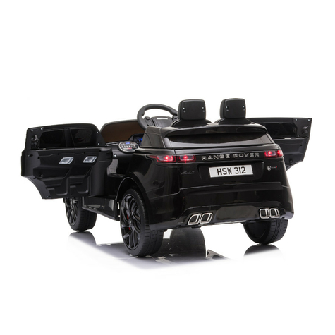 Elektromos Gyerekautó Range Rover Velar - Licencelt - 12v7ah Akkumulátor,2 Motor+ 2,4ghz+Bőr Ülés+Eva-Fekete