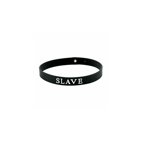 Nyakörv : Fekete Szilikon Rabszolga Nyakörv