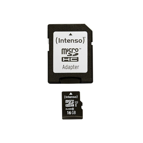Microsdhc 16gb Intenso Premium Cl10 Uhs-I +Adapter Blister Buborékcsomagolás