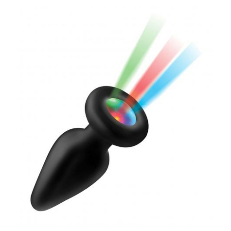 Light-Up Silicone Anal Plug -  Medium