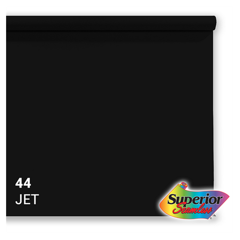 Superior Background Paper 44 Jet Black 2.72 X 25m